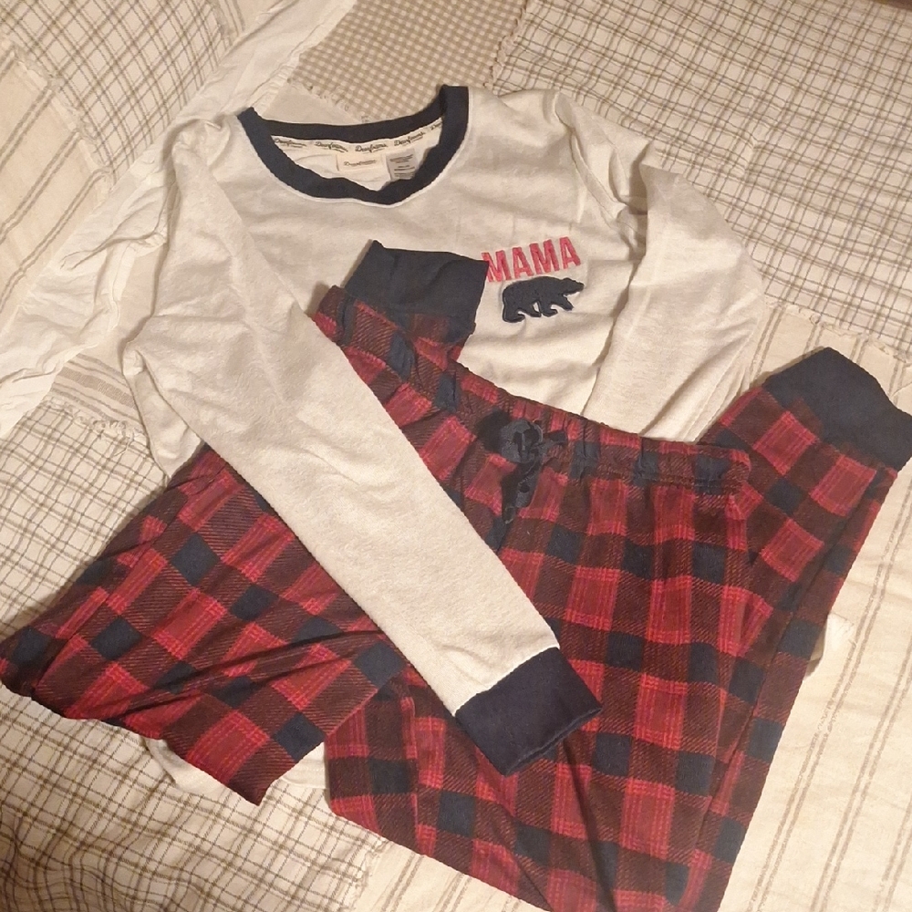 Cozy Pajama Set - Red and White